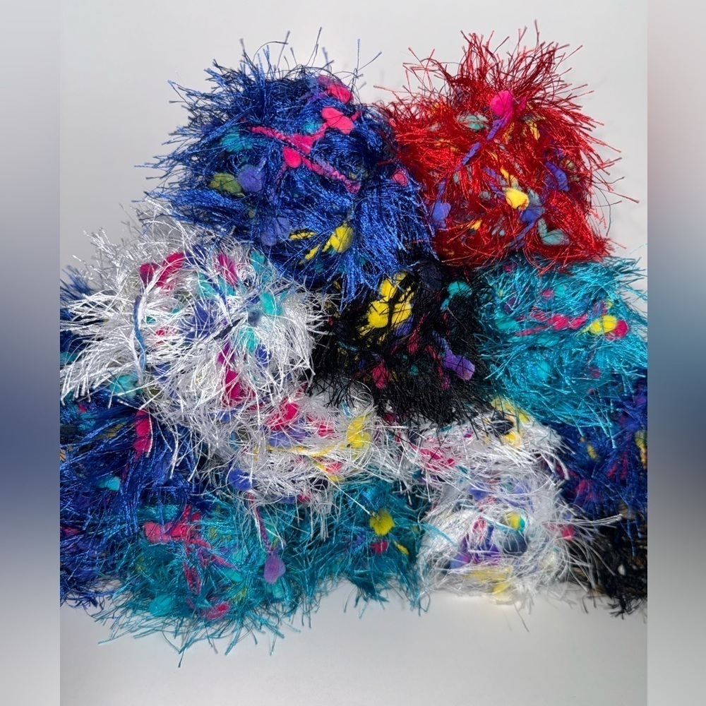 Lion Brand yarn Fancy Fur -Italy lot of 14 NEW - assorted colors